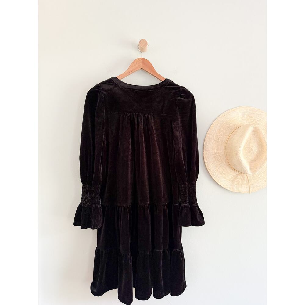 Tuckernuck | Pomander Place | NWT Black Velvet Kenzo Dress Black | Sz XS - Picture 9 of 10